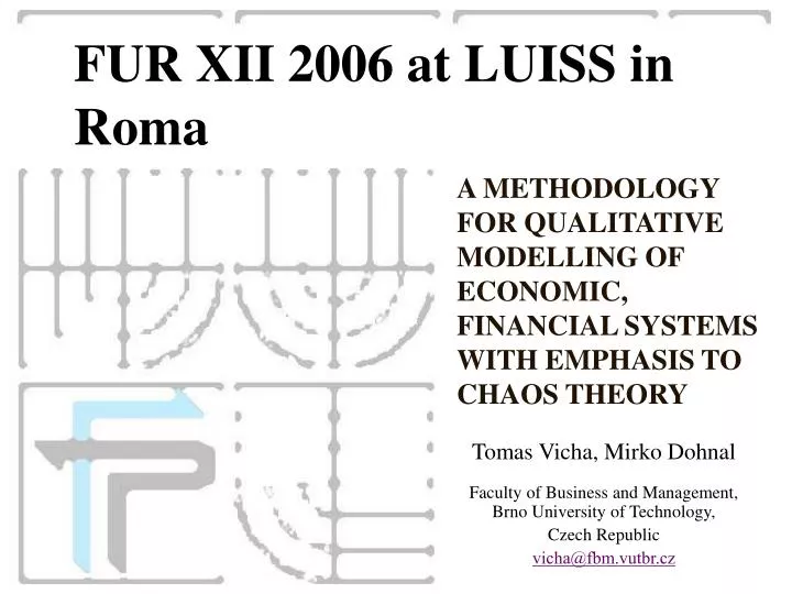 a methodology for qualitative modelling of economic financial systems with emphasis to chaos theory