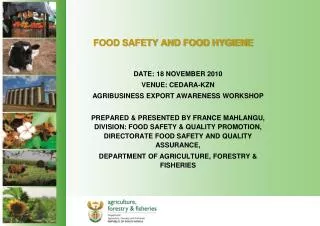 FOOD SAFETY AND FOOD HYGIENE