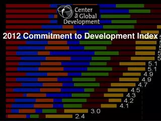 2012 Commitment to Development Index