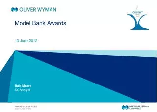 Model Bank Awards