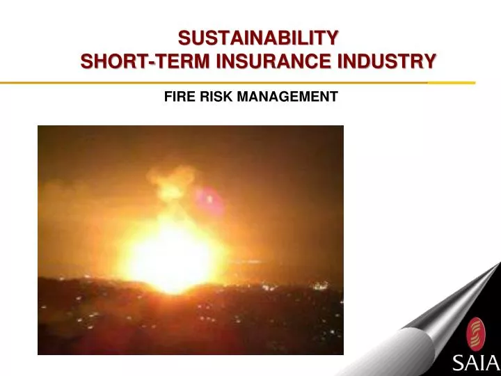 sustainability short term insurance industry
