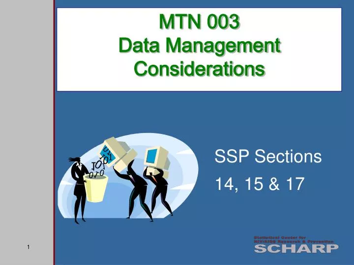 mtn 003 data management considerations