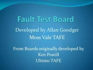 Fault Test Board