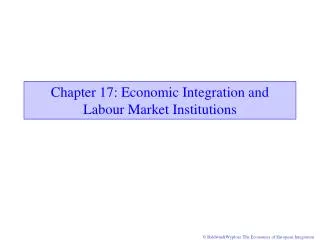 Chapter 1 7 : Economic Integration and Labour Market Institutions
