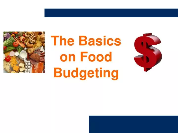 the basics on food budgeting