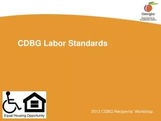 CDBG Labor Standards