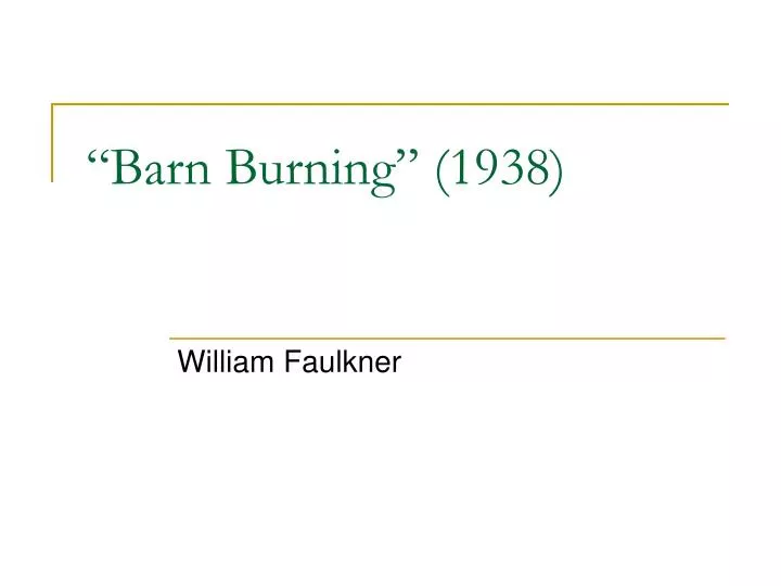 barn burning 1938