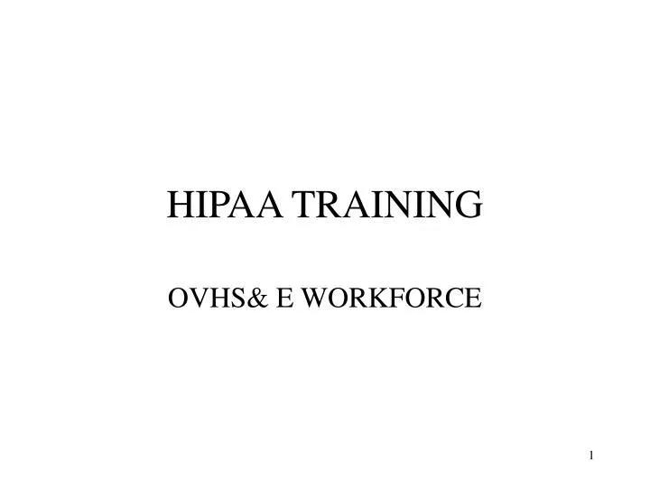 hipaa training