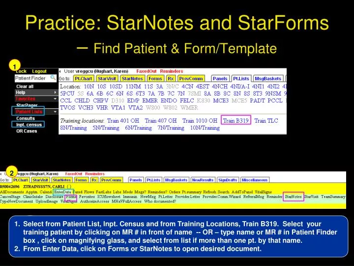 practice starnotes and starforms find patient form template