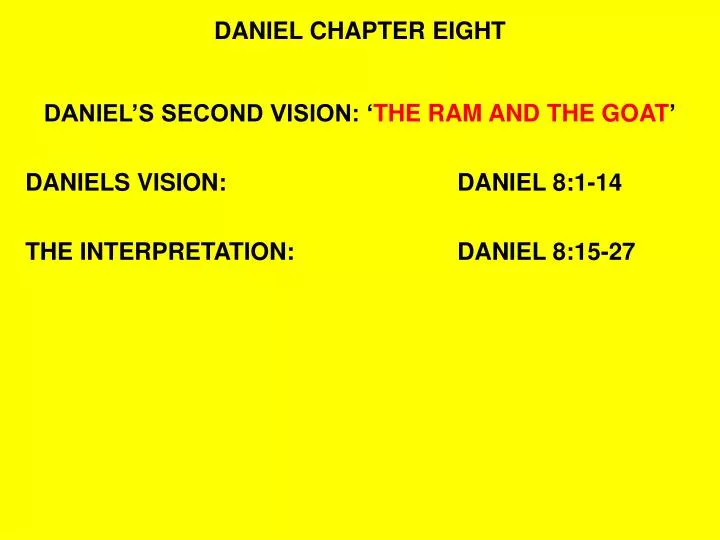 daniel chapter eight