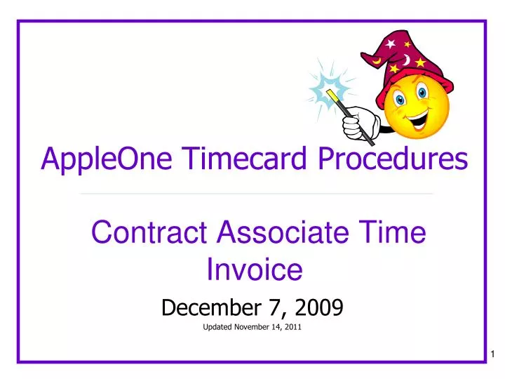 appleone timecard procedures contract associate time invoice