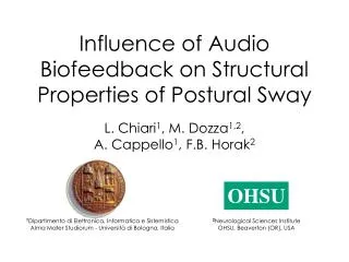 Influence of Audio Biofeedback on Structural Properties of Postural Sway