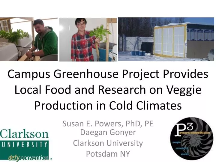 campus greenhouse project provides local food and research on veggie production in cold climates
