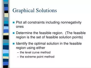 Graphical Solutions