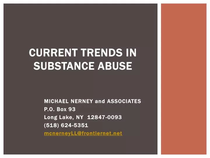 current trends in substance abuse