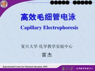 capillary electrophoresis