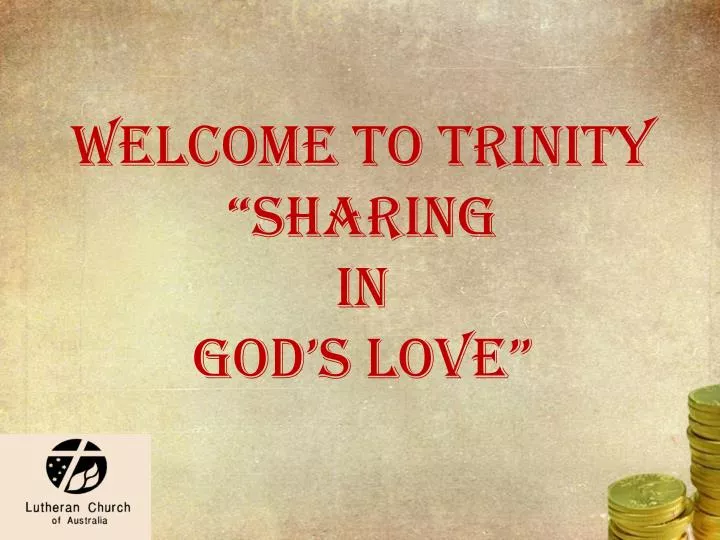 welcome to trinity sharing in god s love