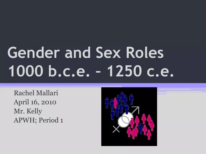 gender and sex roles 1000 b c e 1250 c e
