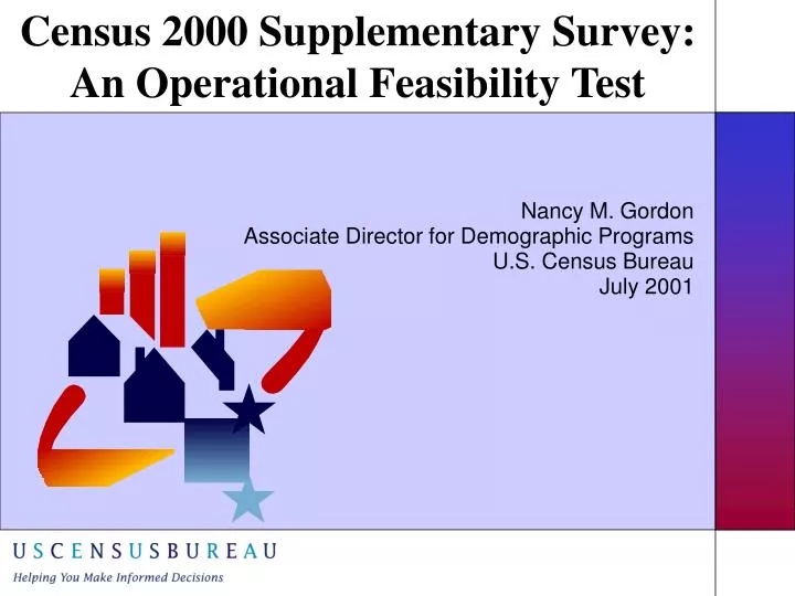 census 2000 supplementary survey an operational feasibility test