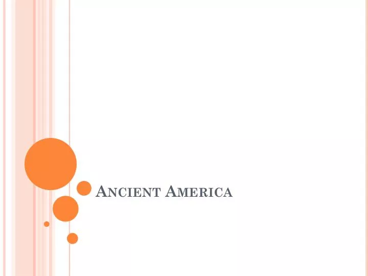 ancient america