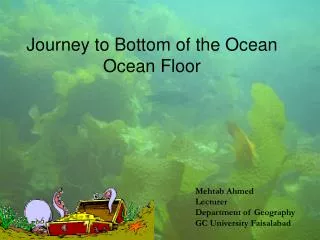 Journey to Bottom of the Ocean Ocean Floor