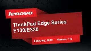 ThinkPad Edge Series E130/E330