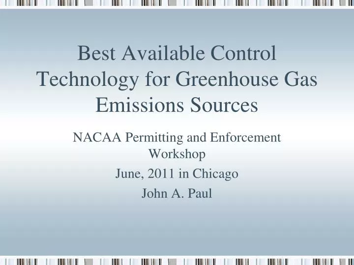 best available control technology for greenhouse gas emissions sources