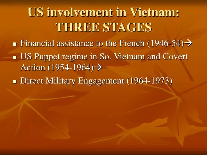 us involvement in vietnam three stages