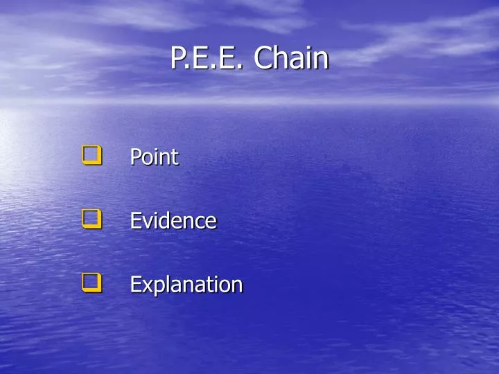 p e e chain