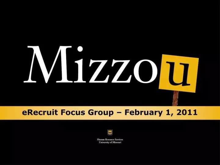 erecruit focus group february 1 2011
