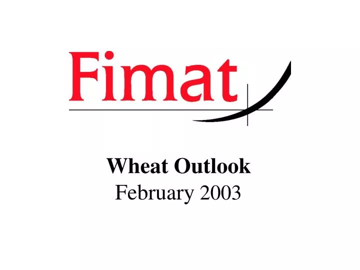 wheat outlook february 2003