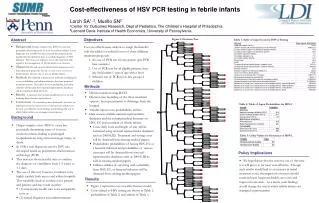 Cost-effectiveness of HSV PCR testing in febrile infants
