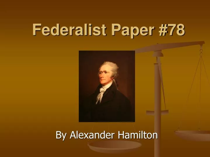 federalist paper 78
