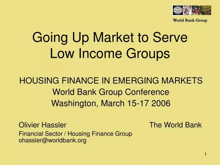 going up market to serve low income groups