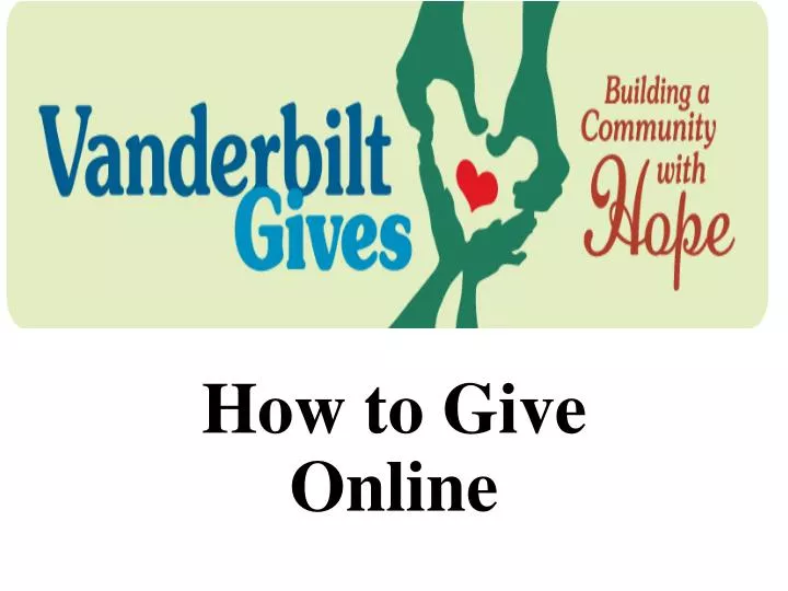 how to give online