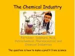 The Chemical Industry - slide 1