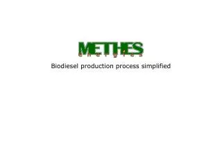 Biodiesel production process simplified