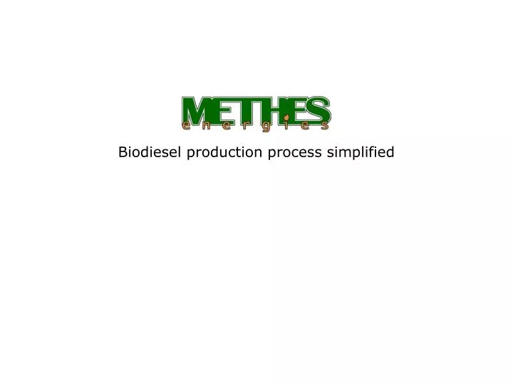 biodiesel production process simplified