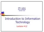 Lecture #12 - slide 1