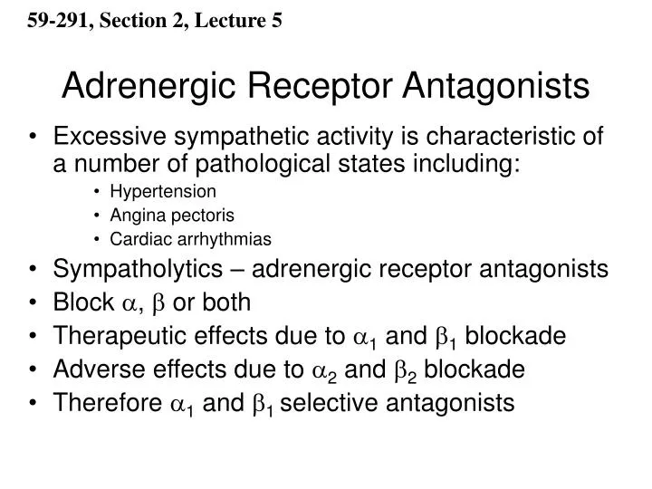adrenergic receptor antagonists