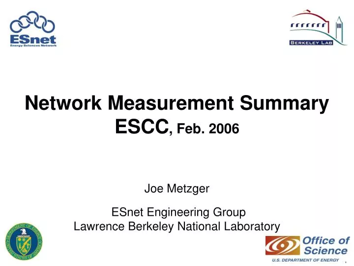 network measurement summary escc feb 2006