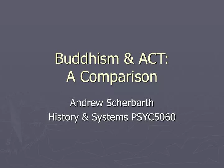 buddhism act a comparison