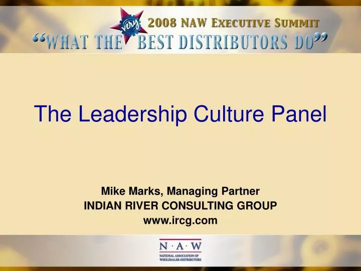 the leadership culture panel
