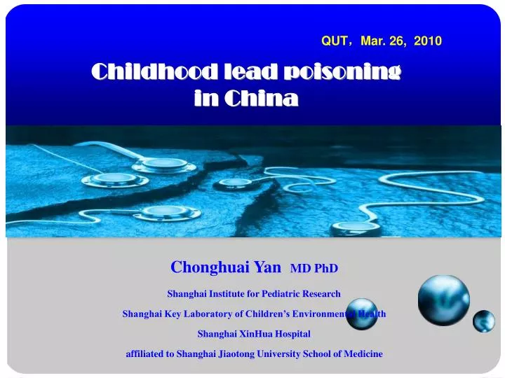 childhood lead poisoning in china