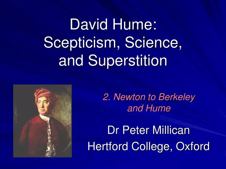 david hume scepticism science and superstition