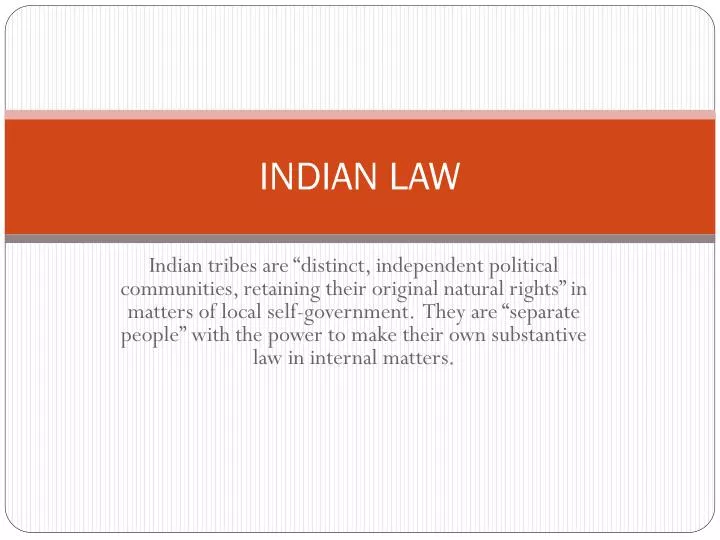 indian law
