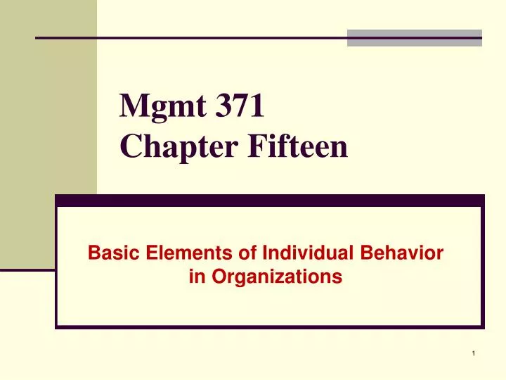 mgmt 371 chapter fifteen