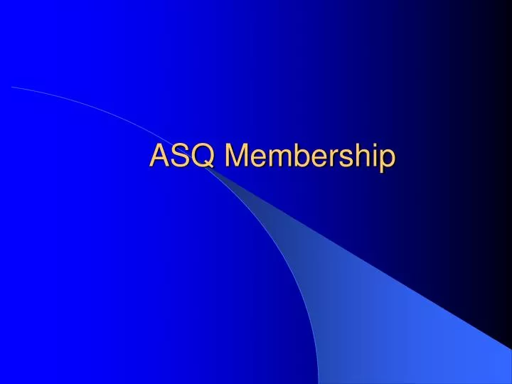 asq membership
