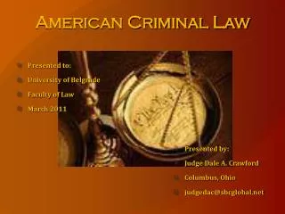 American Criminal Law
