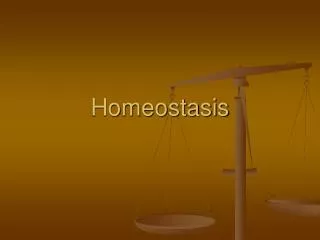 homeostasis